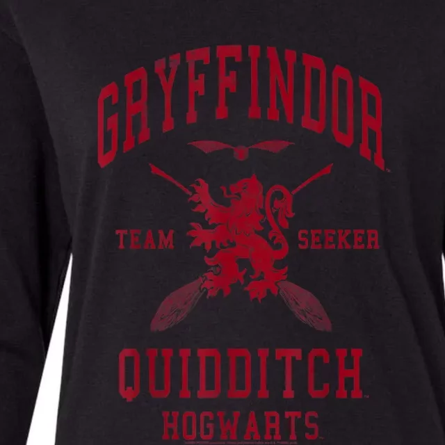 Gryffindor Quidditch Team Seeker Womens Cotton Relaxed Long Sleeve T-Shirt