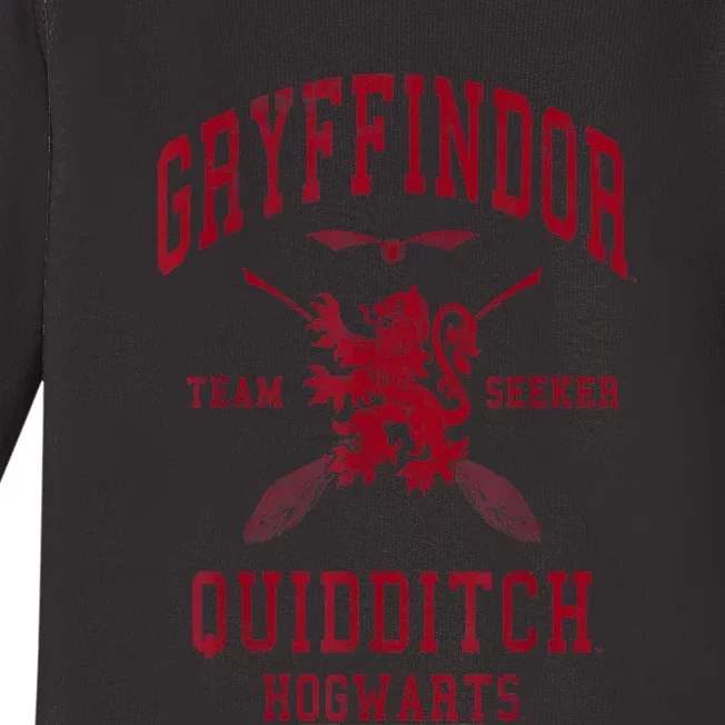 Gryffindor Quidditch Team Seeker Baby Long Sleeve Bodysuit