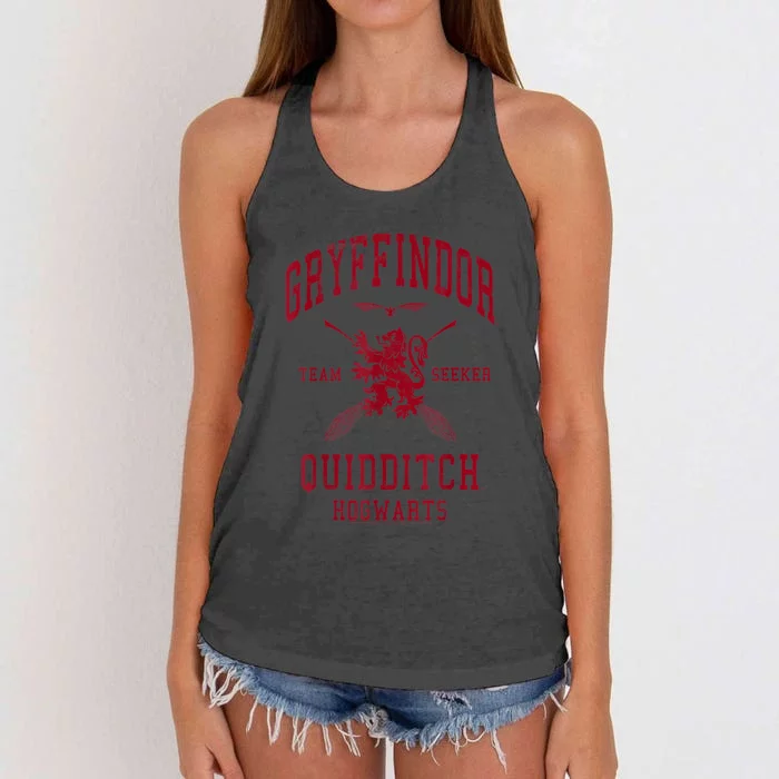 Gryffindor Quidditch Team Seeker Women's Knotted Racerback Tank