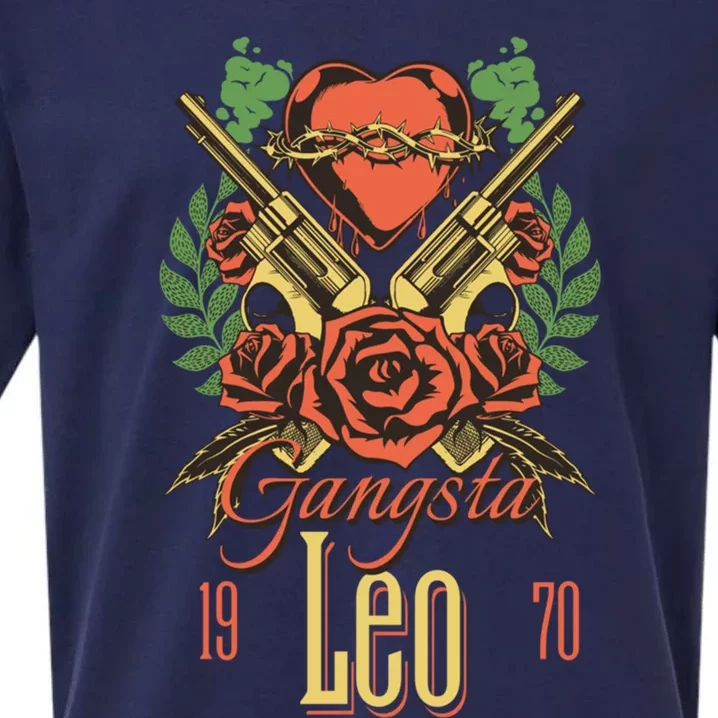 Gangsta Roses 1977 Leo Zodiac Cute Gift Sueded Cloud Jersey T-Shirt