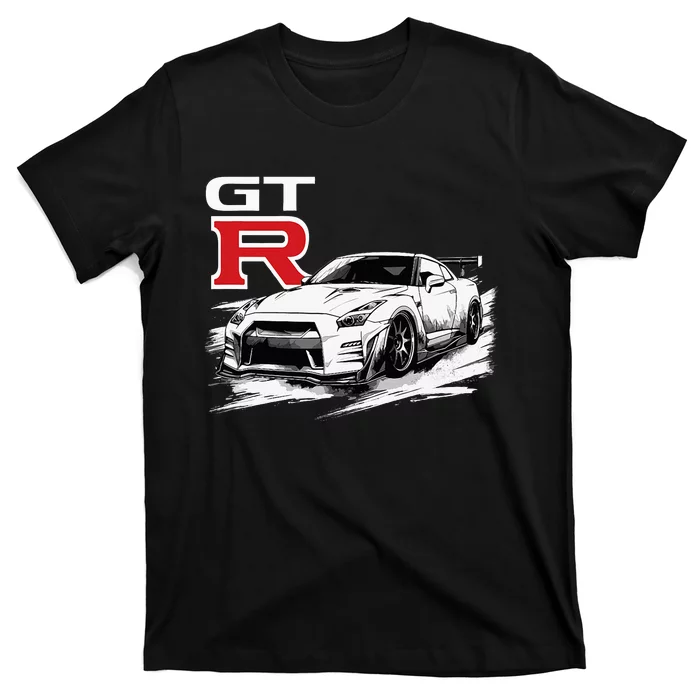 Gt R 35 Jdm Street Racing Drag Drift Sports Car T-Shirt