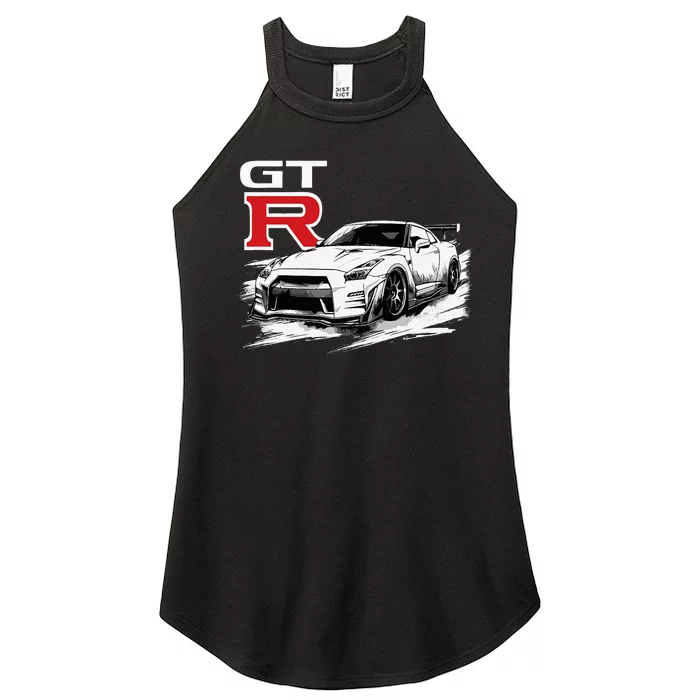 Gt R 35 Jdm Street Racing Drag Drift Sports Car Women’s Perfect Tri Rocker Tank