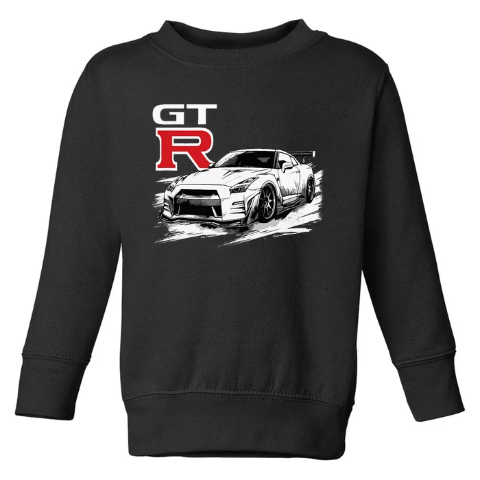 Gt R 35 Jdm Street Racing Drag Drift Sports Car Toddler Sweatshirt