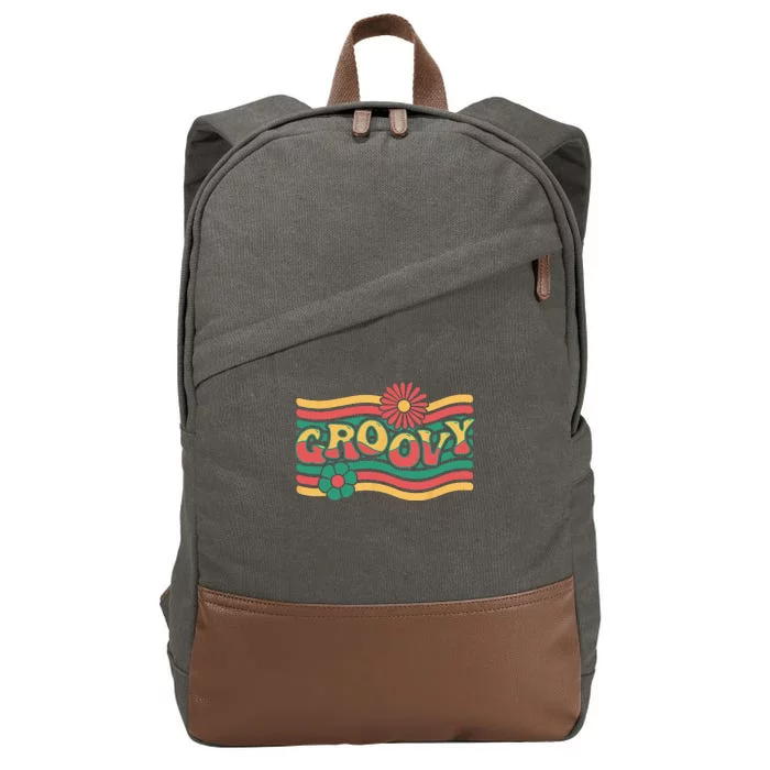 Groovy Retro 70's Cotton Canvas Backpack