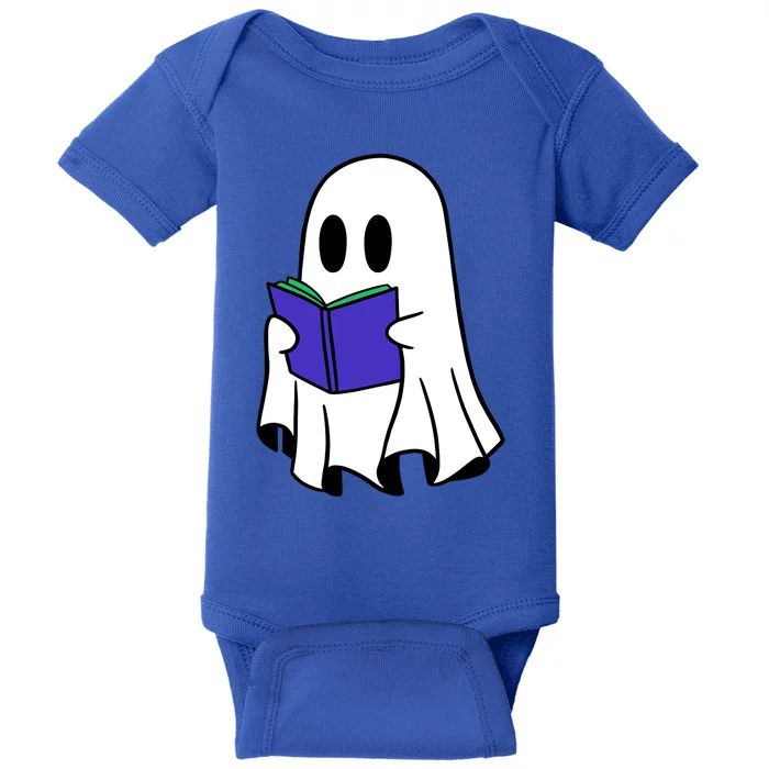 Ghost Reading A Book (Halloween) Cool Gift Baby Bodysuit