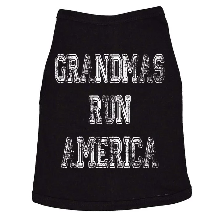 Grandmas Run America Funny Grandma Birthday Doggie Tank