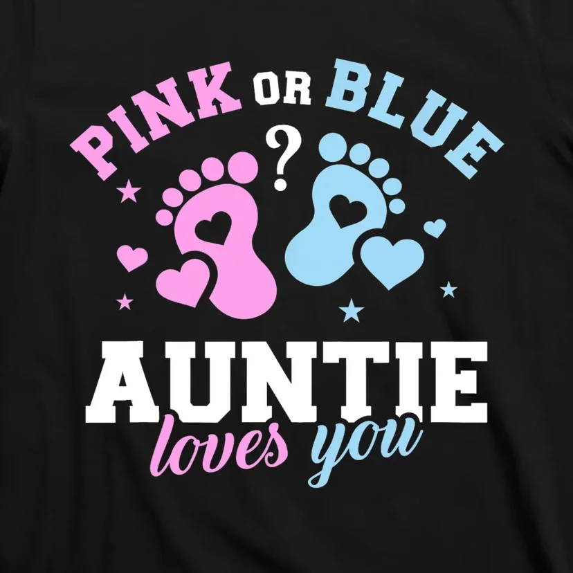 Gender Reveal Auntie Aunt TShirt T-Shirt