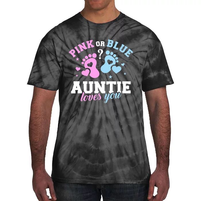 Gender Reveal Auntie Aunt TShirt Tie-Dye T-Shirt