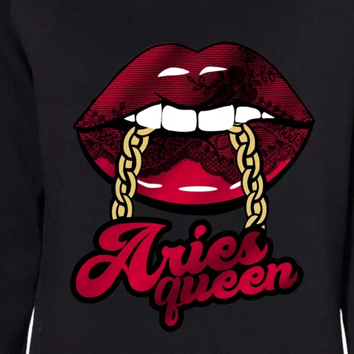 Gothic Red Aries Queen Zodiac Meaningful Gift Womens California Wash Sweatshirt