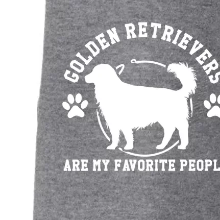 Golden Retriever Are My Favorite People Dogs Pet Gift Doggie 3-End Fleece Hoodie