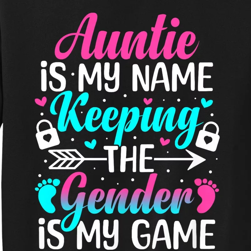 Gender Reveal Auntie Design For A Keeper Of The Gender Aunt Sweatshirt