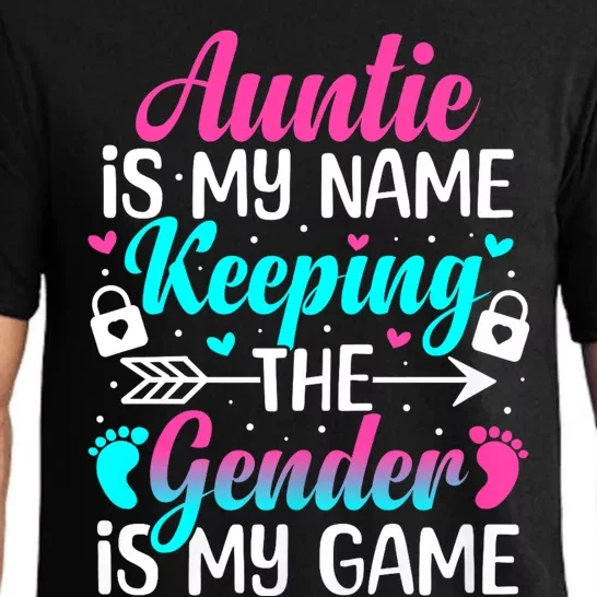 Gender Reveal Auntie Design For A Keeper Of The Gender Aunt Pajama Set