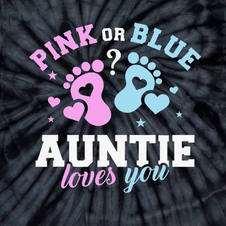 Gender reveal auntie aunt Tie-Dye T-Shirt