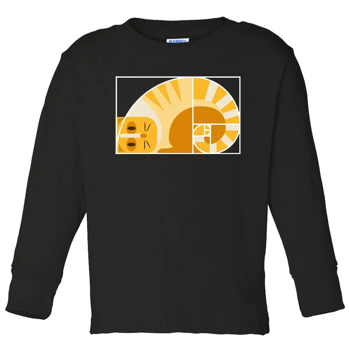 Golden Ratio Architecture Funny Cat Loving Architect Toddler Long Sleeve Shirt