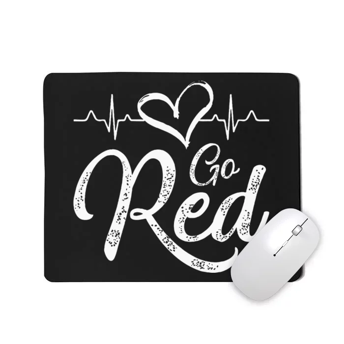 Go Red American Heart Health Month Awareness In February Mousepad