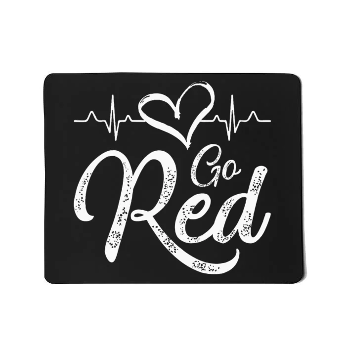 Go Red American Heart Health Month Awareness In February Mousepad