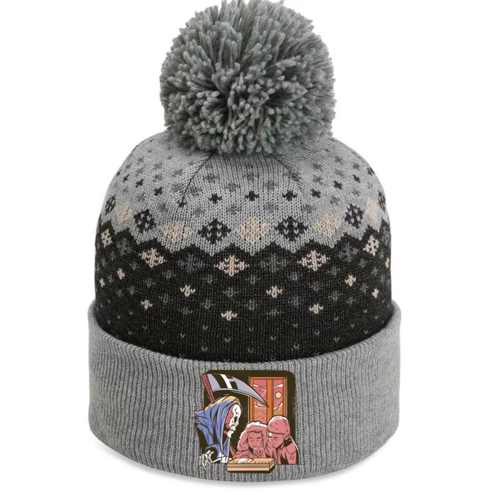 Grim Reaper And Children Horror The Baniff Cuffed Pom Beanie