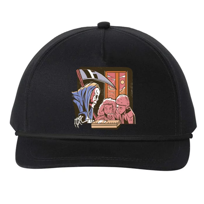 Grim Reaper And Children Horror Snapback Five-Panel Rope Hat