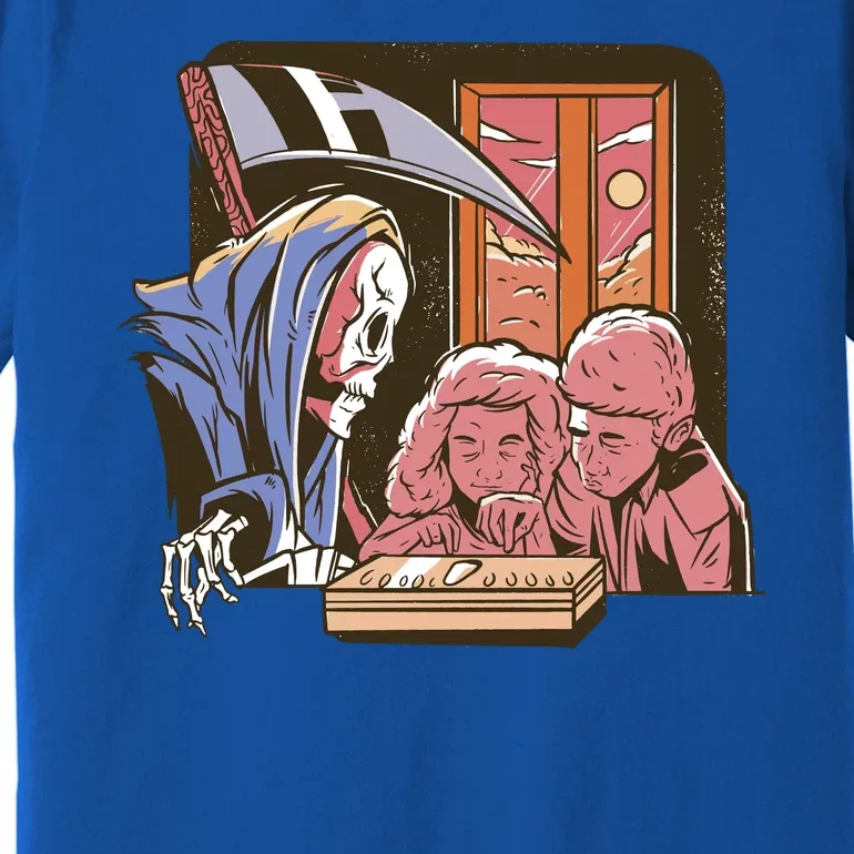 Grim Reaper And Children Horror Premium T-Shirt