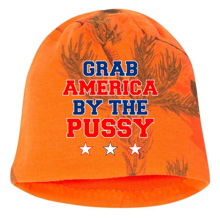 Grab America By The Pussy Donald Trump President Kati - Camo Knit Beanie