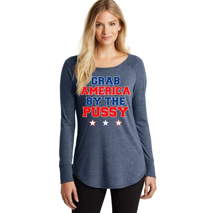 Grab America By The Pussy Donald Trump President Women's Perfect Tri Tunic Long Sleeve Shirt