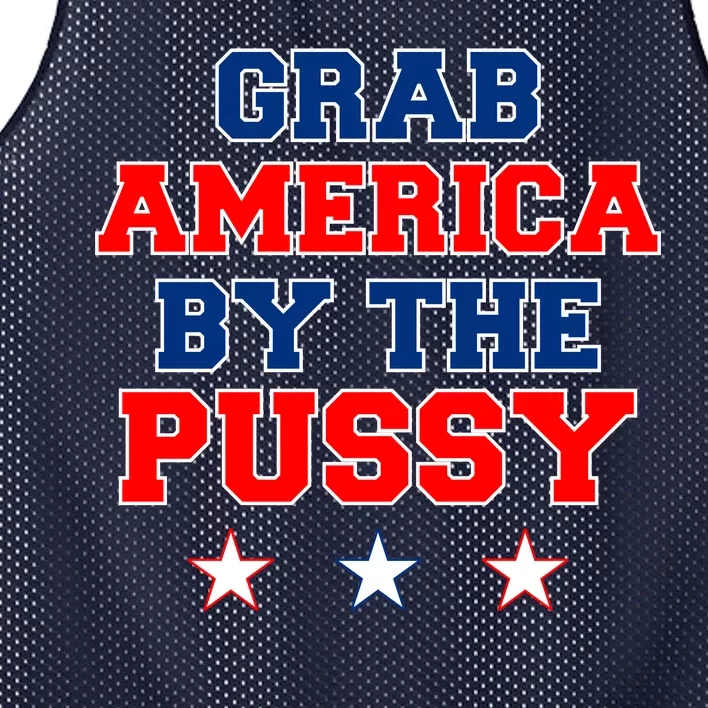 Grab America By The Pussy Donald Trump President Mesh Reversible Basketball Jersey Tank