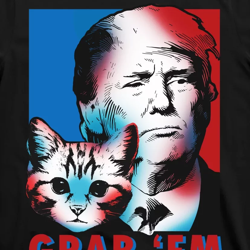 Grab 'Em Cat Funny Pro Trump T-Shirt