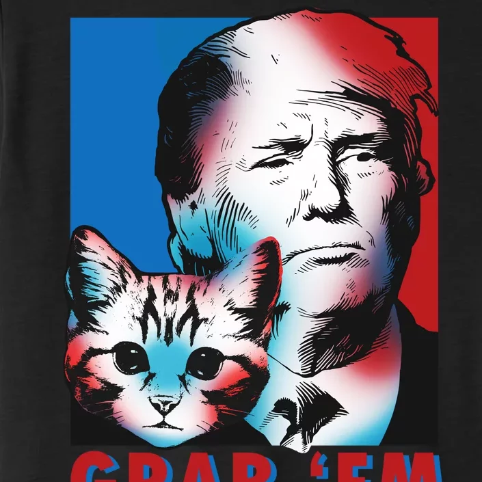 Grab 'Em Cat Funny Pro Trump ChromaSoft Performance T-Shirt