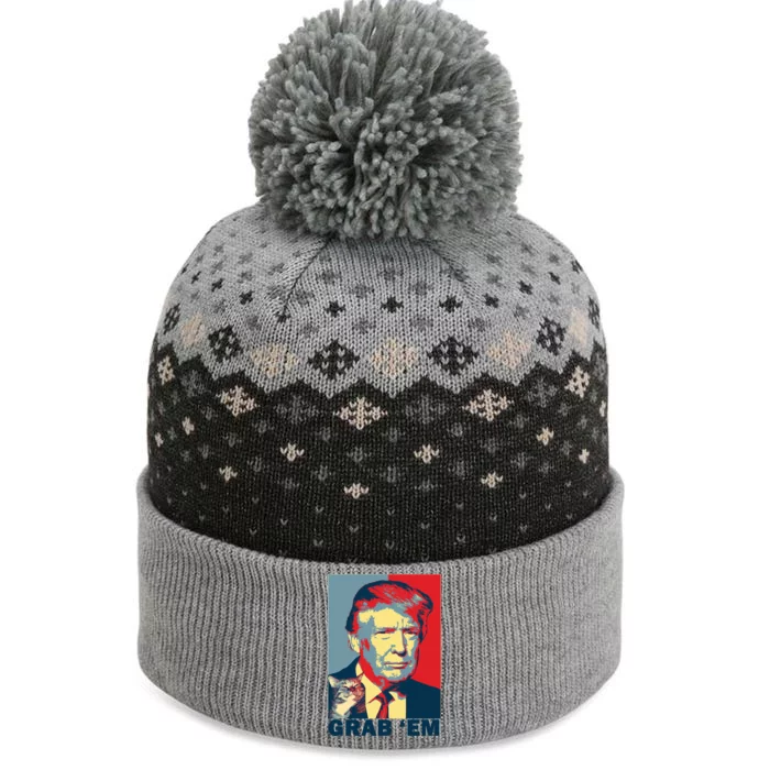 Grab 'Em Trump The Baniff Cuffed Pom Beanie