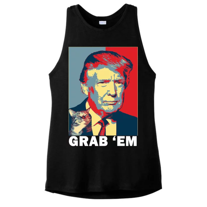 Grab 'Em Trump Ladies Tri-Blend Wicking Tank