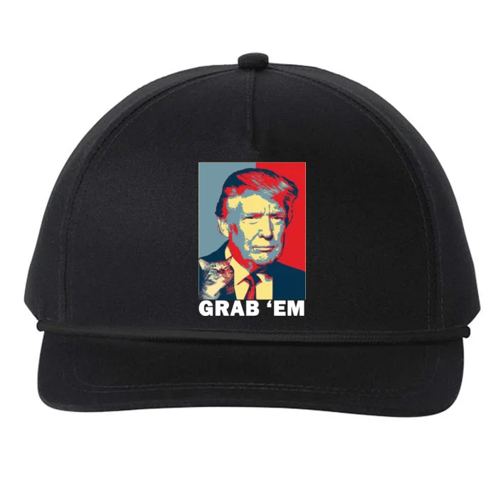 Grab 'Em Trump Snapback Five-Panel Rope Hat