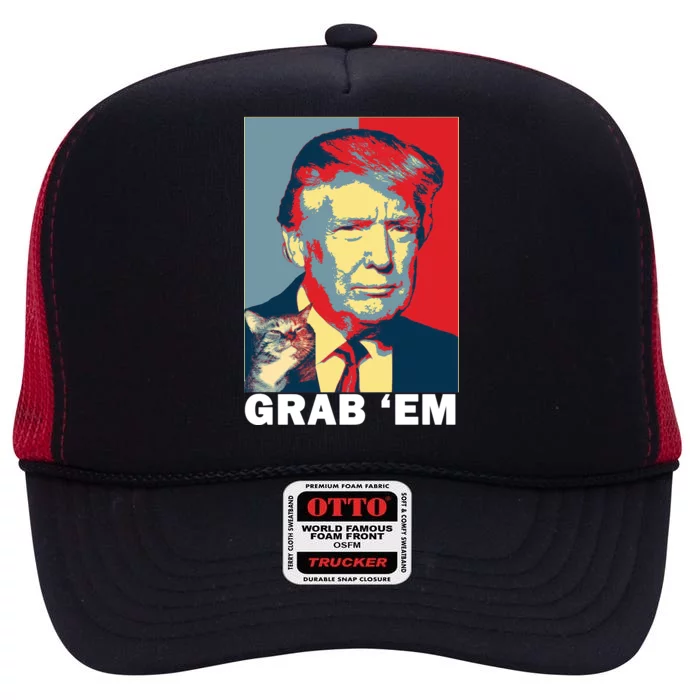 Grab 'Em Trump High Crown Mesh Trucker Hat