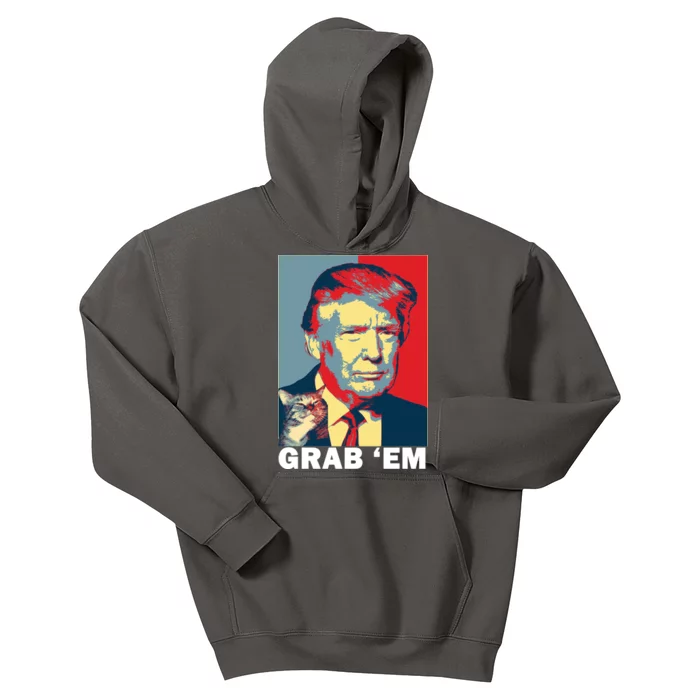 Grab 'Em Trump Kids Hoodie