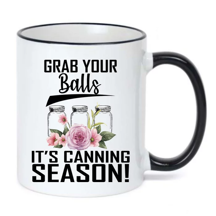 Grab Your balls Its Canning Season Black Color Changing Mug