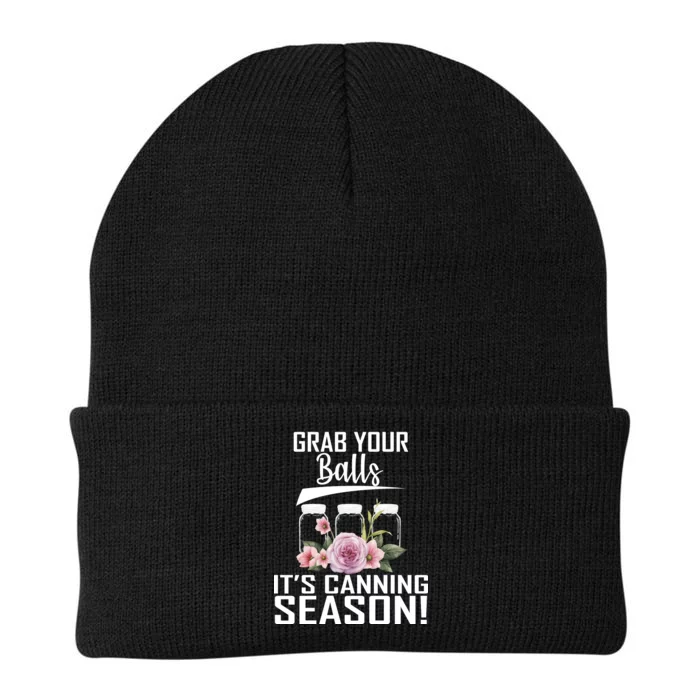 Grab Your balls Its Canning Season Knit Cap Winter Beanie