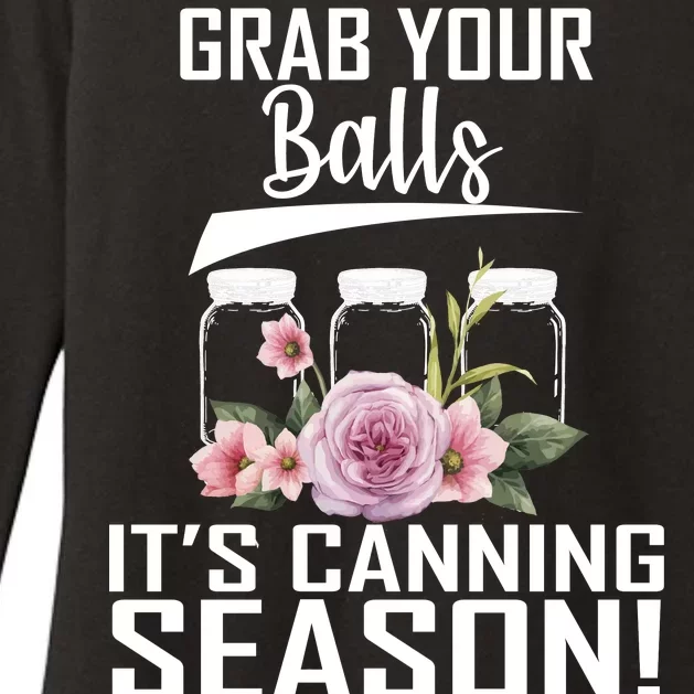 Grab Your balls Its Canning Season Womens CVC Long Sleeve Shirt