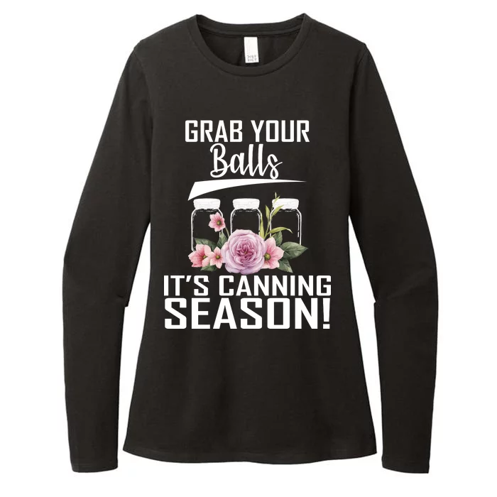 Grab Your balls Its Canning Season Womens CVC Long Sleeve Shirt