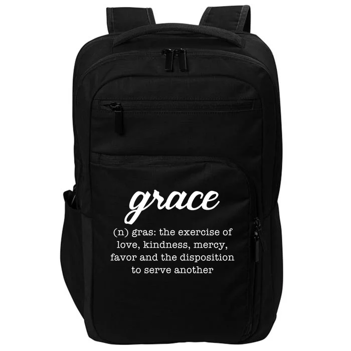 Grace Definition Love Kindness Impact Tech Backpack