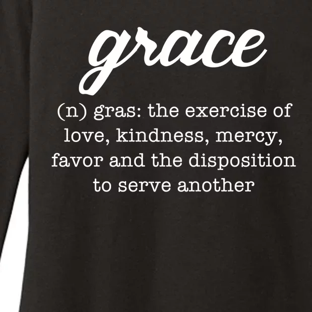 Grace Definition Love Kindness Womens CVC Long Sleeve Shirt