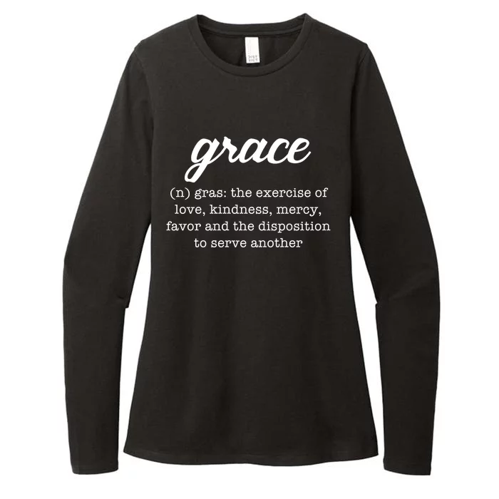 Grace Definition Love Kindness Womens CVC Long Sleeve Shirt