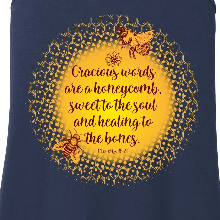 Gracious Words Are A Honeycomb Proverbs 16:24 Ladies Essential Tank