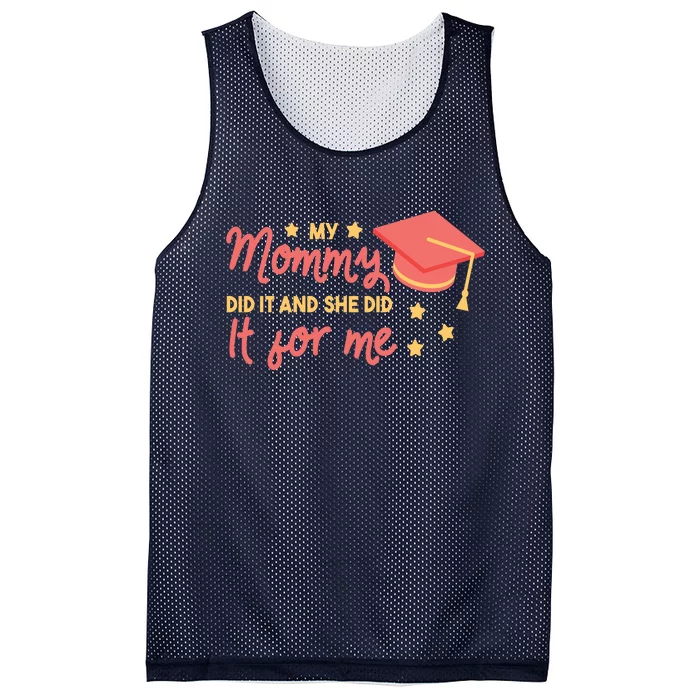 Graduated Mom Did It For Me Mesh Reversible Basketball Jersey Tank