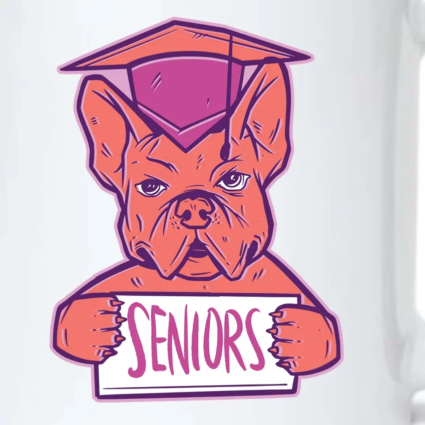 Graduating Bulldog Senior Black Color Changing Mug