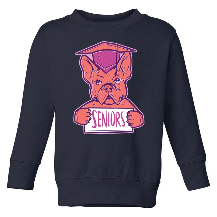 Graduating Bulldog Senior Toddler Sweatshirt