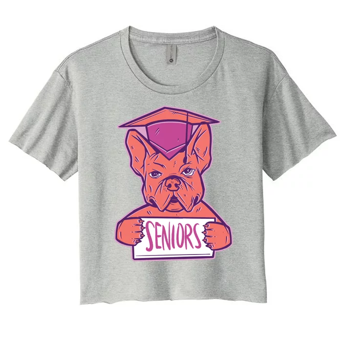 Graduating Bulldog Senior Women's Crop Top Tee