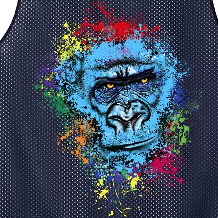 Graffiti Gorilla face Mesh Reversible Basketball Jersey Tank