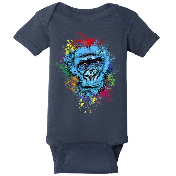 Graffiti Gorilla face Baby Bodysuit