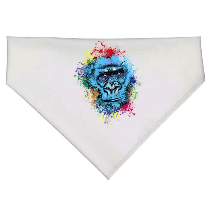 Graffiti Gorilla face USA-Made Doggie Bandana