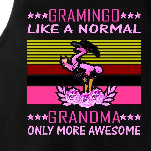 Gramingo Like a Normal Grandma But More Awesome Ladies Tri-Blend Wicking Tank