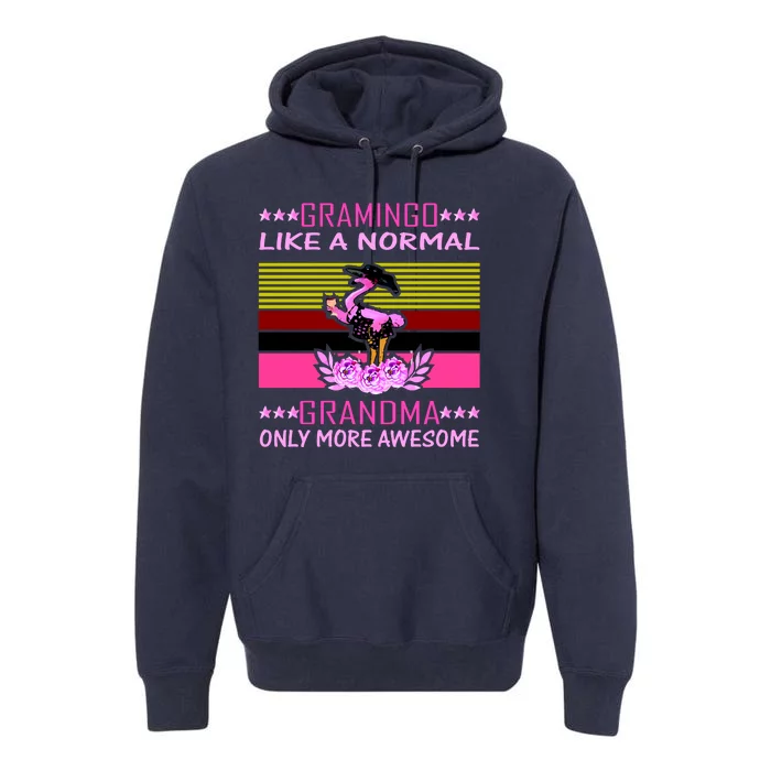 Gramingo Like a Normal Grandma But More Awesome Premium Hoodie